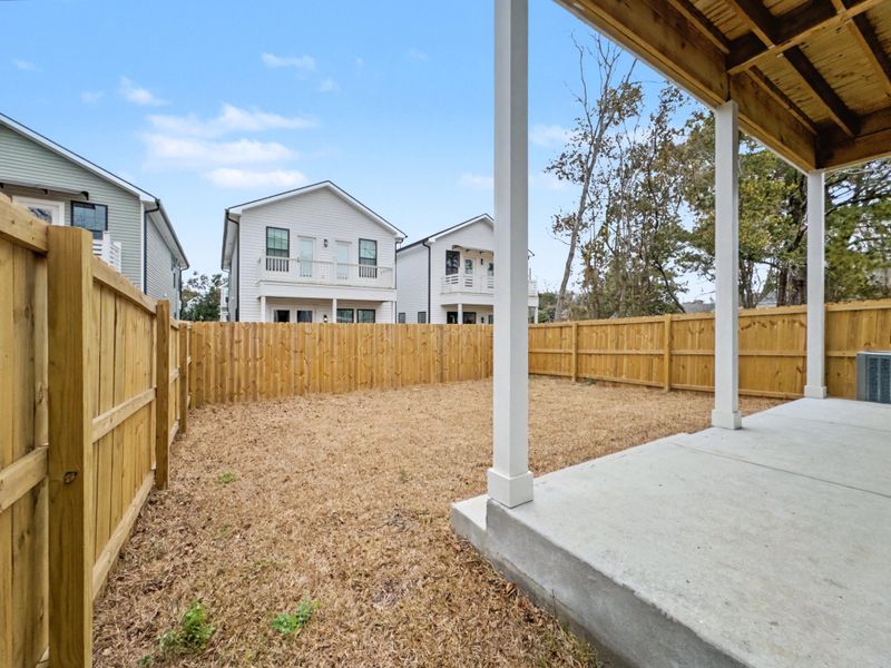 Exterior details and patio area of a home in , North Charleston (Image 32).