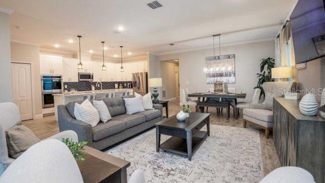 Furnished interior view inside a new home in Oakstone Farms, Leesburg (Image 6). Furnished interior view inside a new home in Oakstone Farms, Leesburg (Image 6).