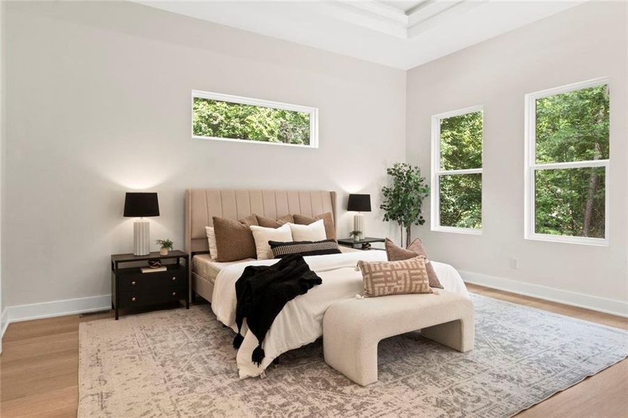 Furnished interior view inside a new home in , Fairburn (Image 33).