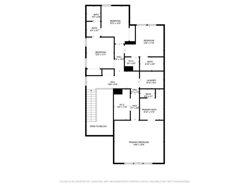 Second floor floorplan Second floor floorplan