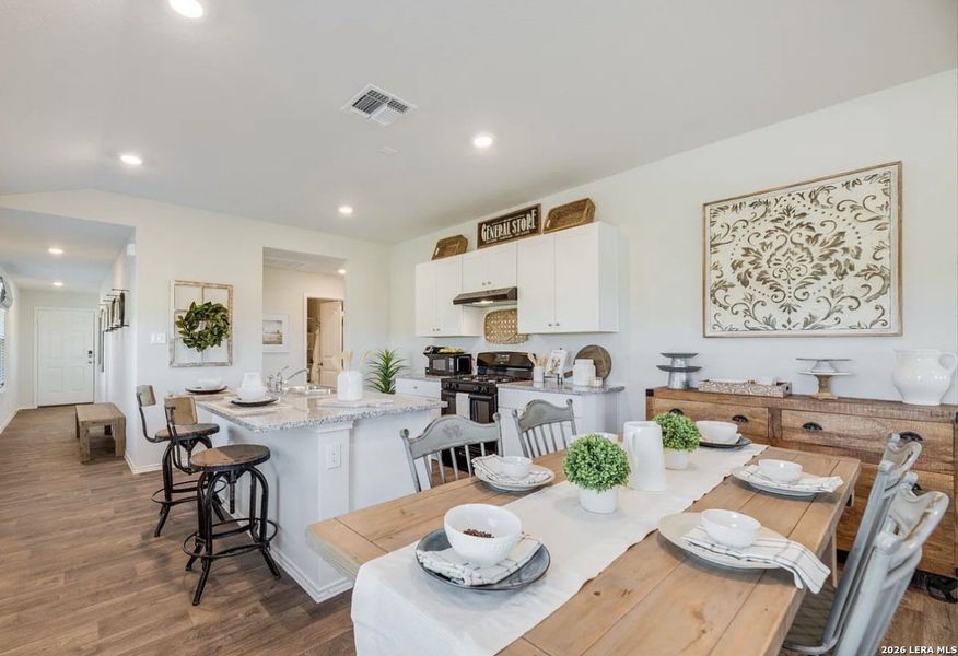 Furnished interior view inside a new home in , Converse (Image 8).