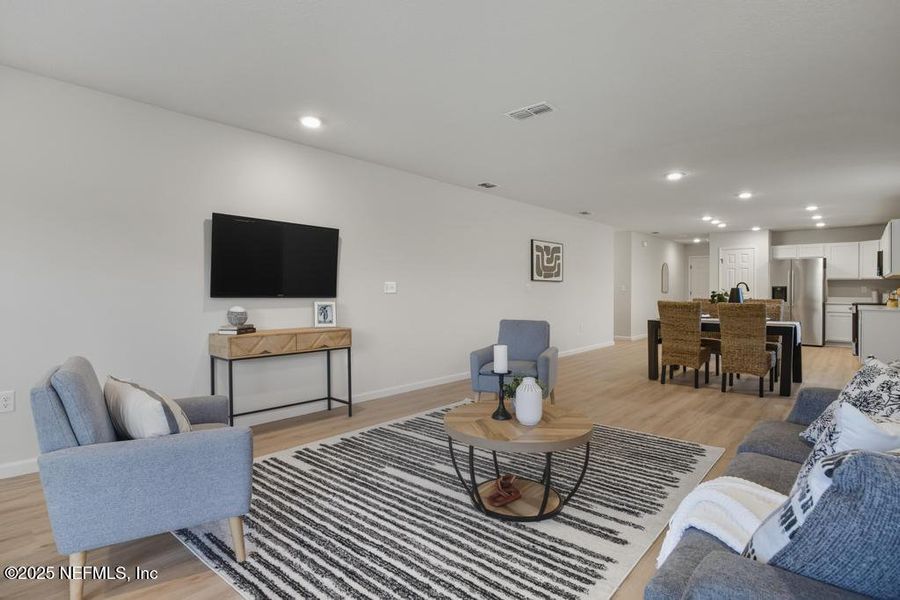 Furnished interior view inside a new home in , Jacksonville (Image 8). Furnished interior view inside a new home in , Jacksonville (Image 8).