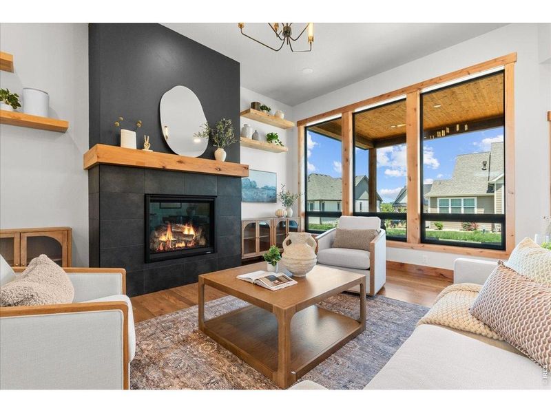Furnished interior view inside a new home in Harvest Ridge, Berthoud (Image 41).