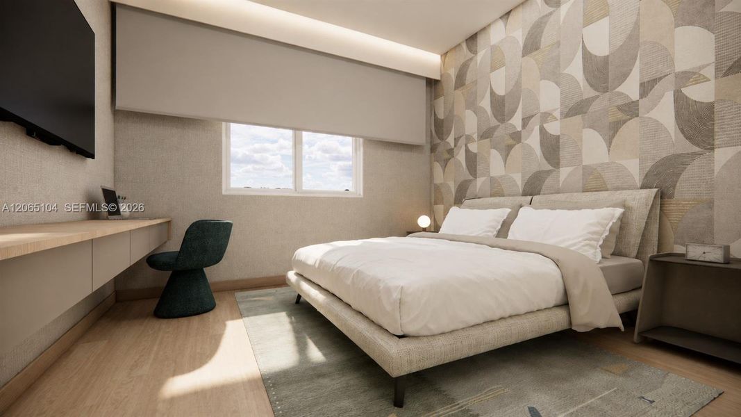 Furnished interior view inside a new home in , Coral Gables (Image 16).