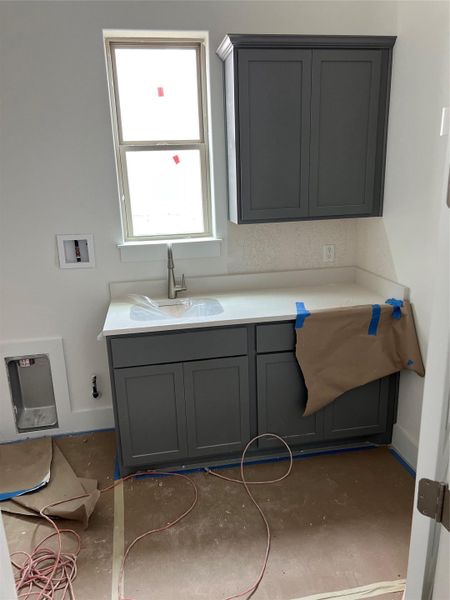 In-progress construction of a new home in Riverstone, Georgetown, TX (Image 33). In-progress construction of a new home in Riverstone, Georgetown, TX (Image 33).