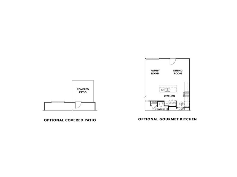 2D floor plan layout for the The Wake A by Davidson Homes LLC in Hemingway, Cumming, GA (Image 5).