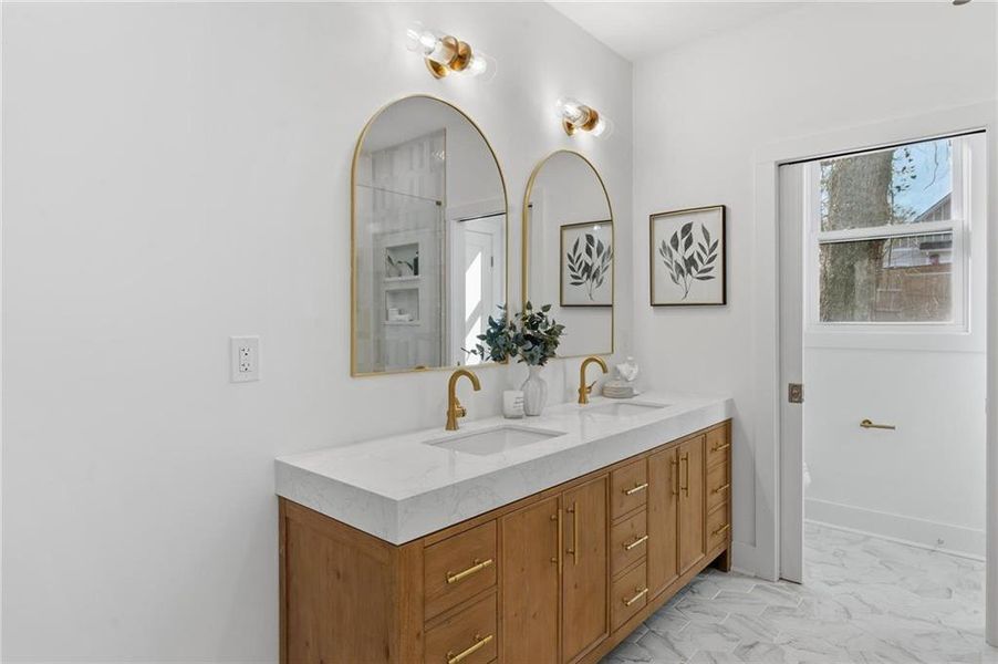 Furnished interior view inside a new home in , Atlanta (Image 42).