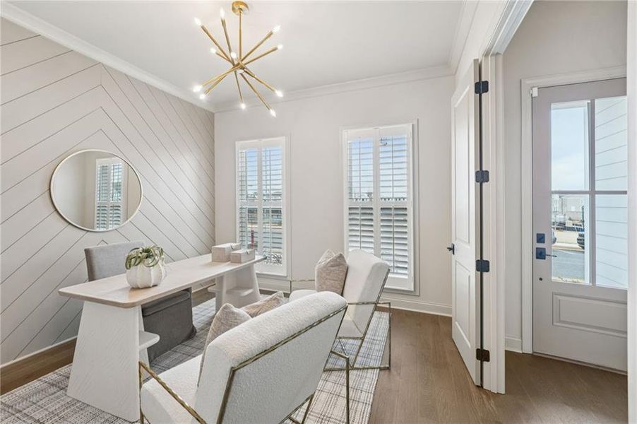 Furnished interior view inside a new home in Promenade at Sawnee Village, Cumming (Image 19).