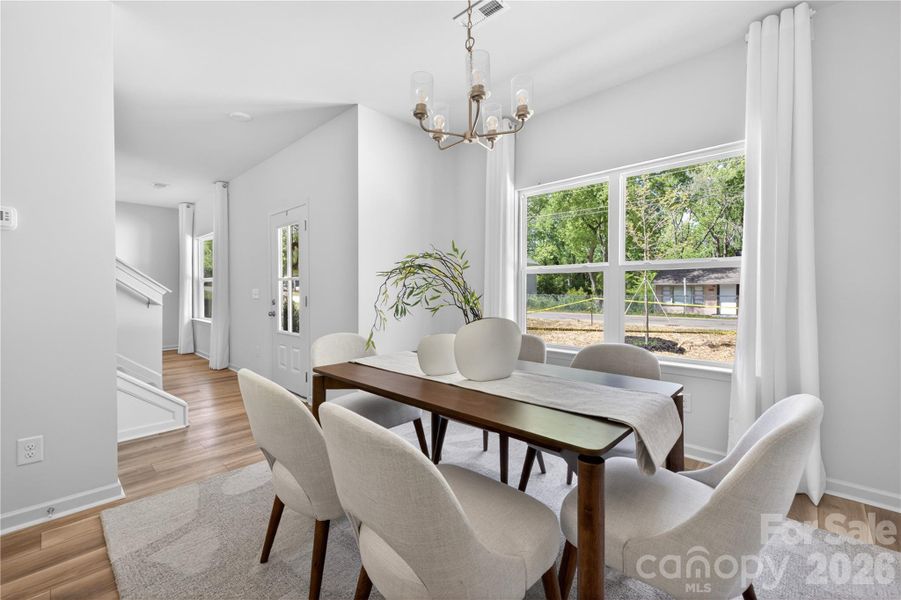Furnished interior view inside a new home in , Charlotte (Image 10). Furnished interior view inside a new home in , Charlotte (Image 10).