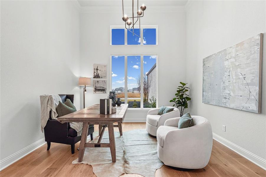 Furnished interior view inside a new home in SouthBend Estates, Granbury (Image 11).