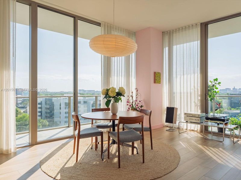 Furnished interior view inside a new home in , Miami (Image 16).