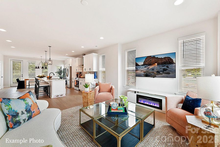 Furnished interior view inside a new home in North End Terraces, Charlotte (Image 11).