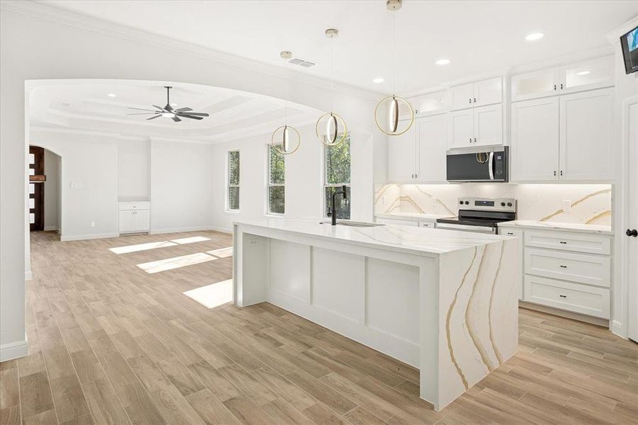 Furnished interior view inside a new home in , Trinidad (Image 6).