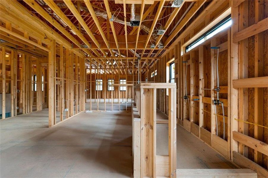 In-progress construction of a new home in , Kingston, GA (Image 41).