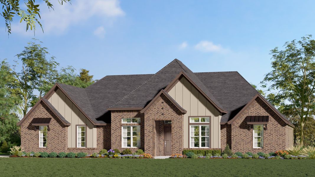 Elevation B | Concept 2586 at Hidden Creek Estates in Van Alstyne, TX by Landsea Homes