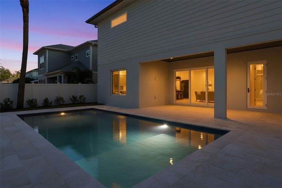 Exterior details and patio area of a home in , Tampa (Image 36).