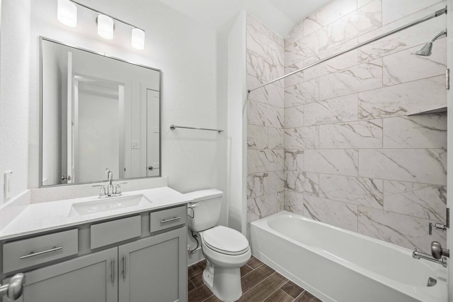 Furnished interior view inside a new home in Elyson, Katy (Image 6).