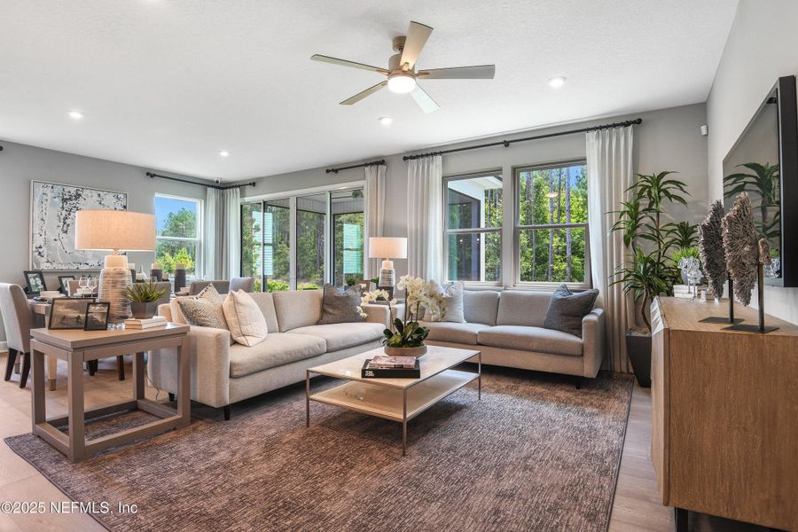 Furnished interior view inside a new home in , Fernandina Beach (Image 7).