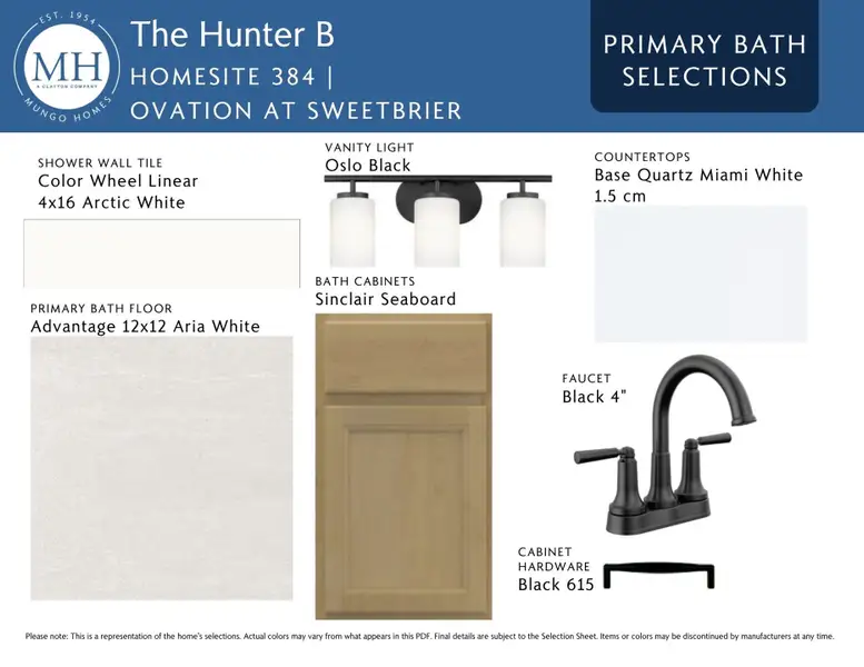 Sample of building materials used in homes in Ovation at Sweetbrier, Durham (Image 8). Sample of building materials used in homes in Ovation at Sweetbrier, Durham (Image 8).