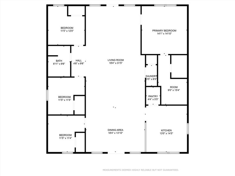 View of room layout View of room layout