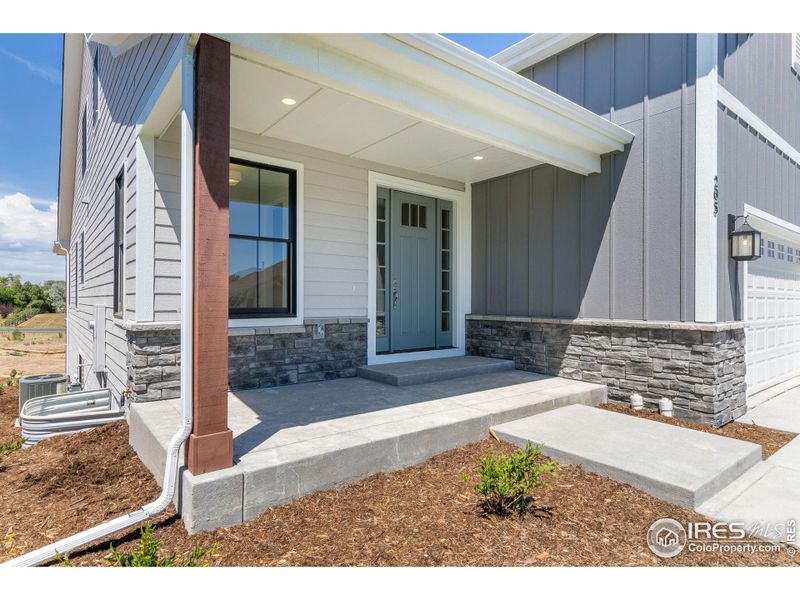 Hardboard exterior siding, taken care of by the HOA