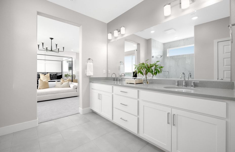 Furnished interior view inside a new home in Cordovan, Longmont (Image 8).