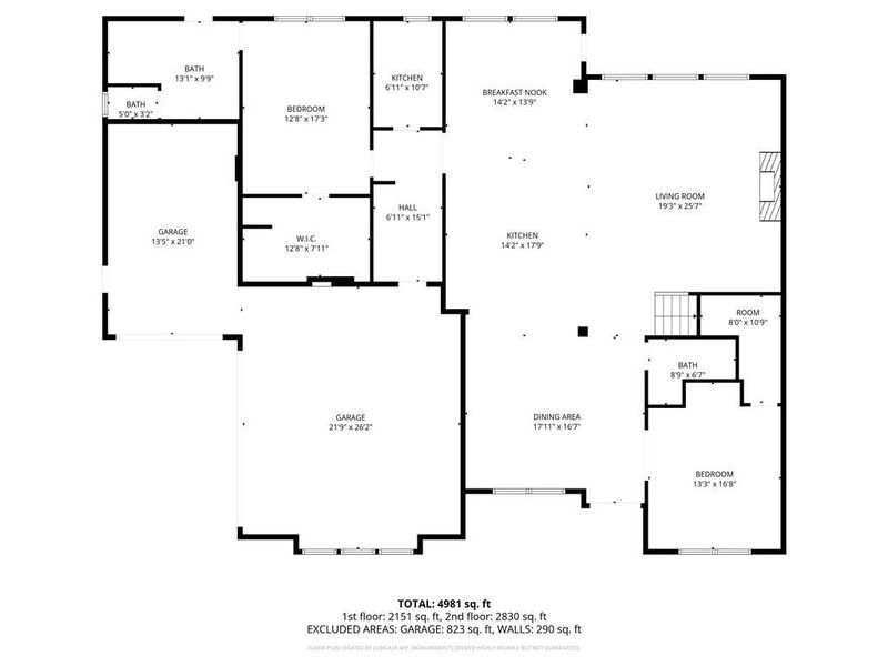 2D floor plan layout of this home in , Lawrenceville, GA (Image 5).