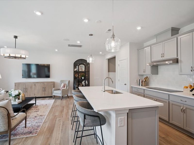 Representative furnished interior of a home built from the Catawba by Tri Pointe Homes in Millstone, Cramerton (Image 7).