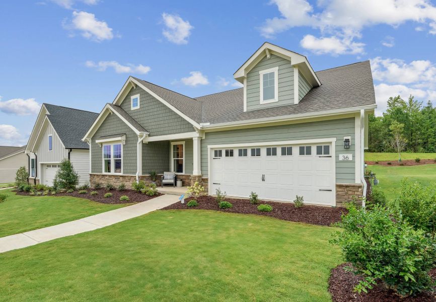 Representative exterior photo of a completed home built from the Poplar Ridge by Tri Pointe Homes in The Meadows Collection at Serenity, Fuquay Varina, NC (Image 2).