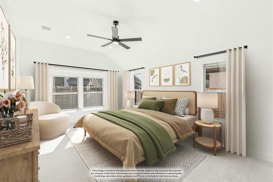 Furnished interior view inside a new home in Willow Wood, McKinney (Image 29).