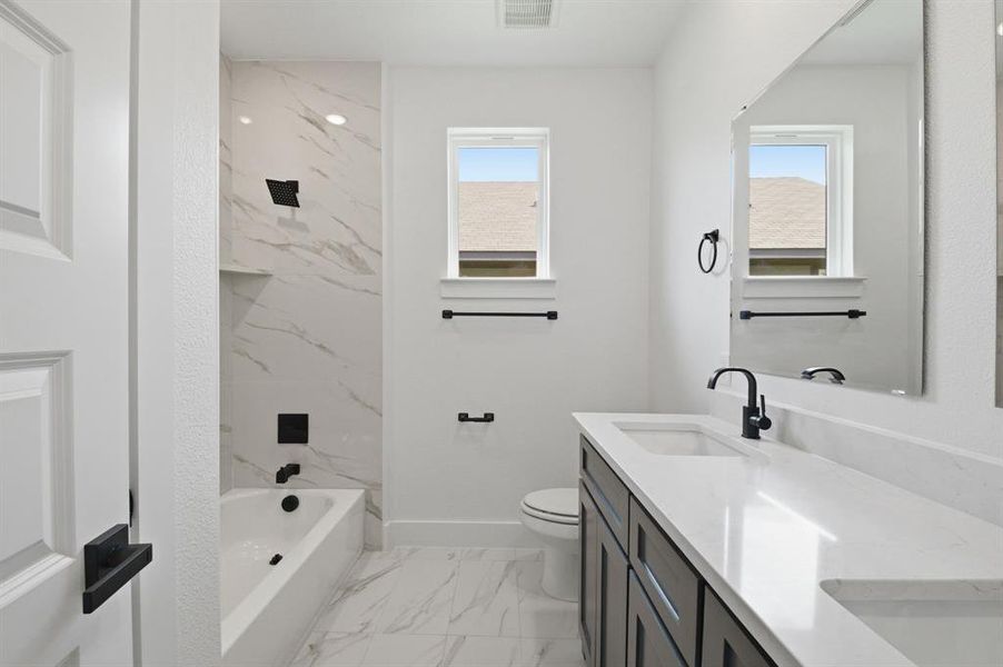 Furnished interior view inside a new home in , Denison (Image 8).