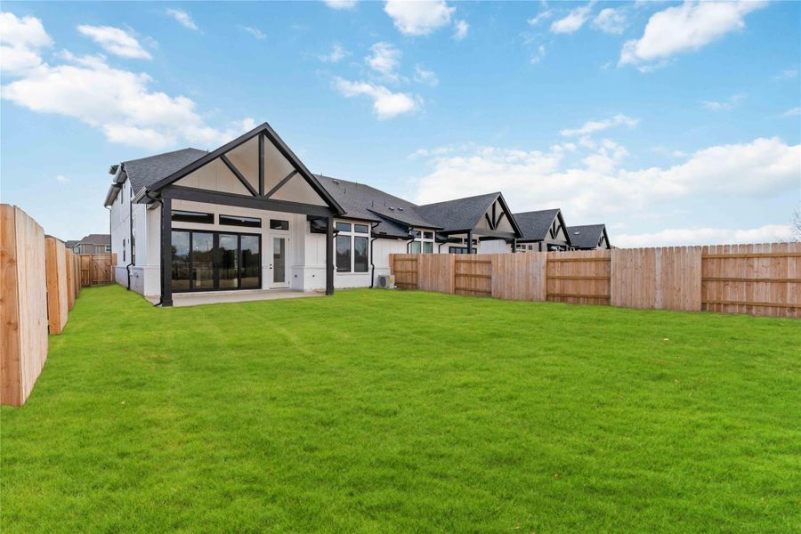 Exterior details and patio area of a home in Elyson, Katy (Image 3). Exterior details and patio area of a home in Elyson, Katy (Image 3).