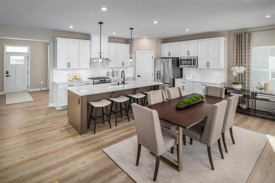 Representative furnished interior of a home built from the Saint Lawrence by Ryan Homes in Muirwood, Murfreesboro (Image 4).