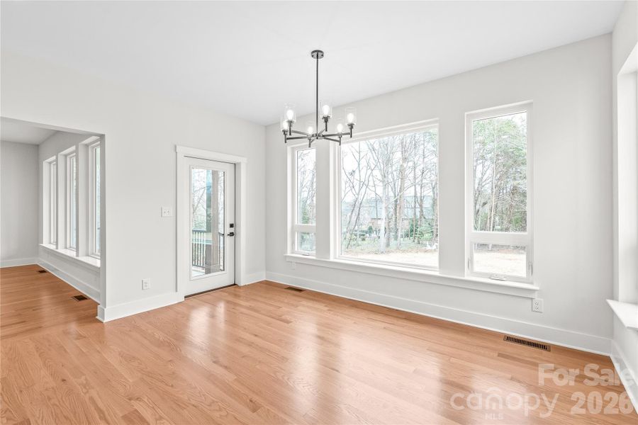 Spacious, unfurnished interior of a new home in , Hickory (Image 31).