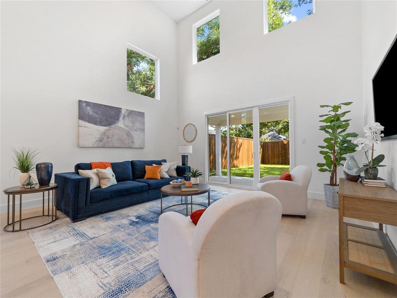 Furnished interior view inside a new home in , Dallas (Image 6).