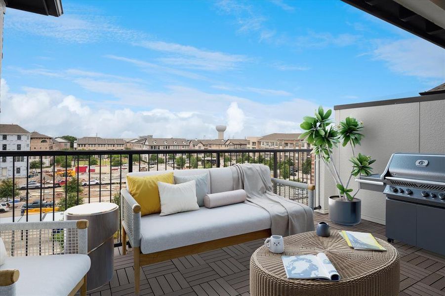 Furnished interior view inside a new home in Addison Grove, Addison (Image 6).