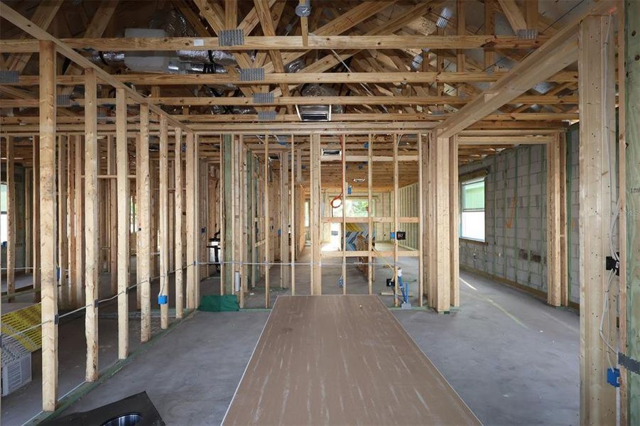 In-progress construction of a new home in Center Lake on the Park, St. Cloud, FL (Image 4).