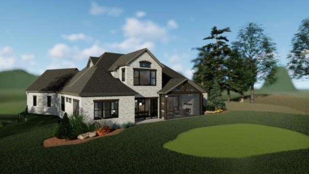 Front exterior of a new home in , Gainesville, GA, highlighting curb appeal (Image 1).