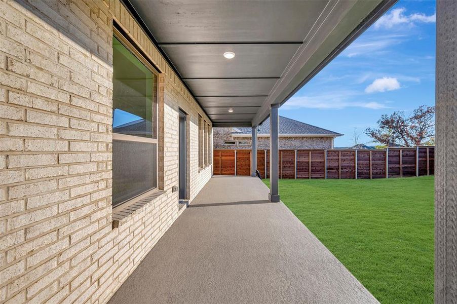 Exterior details and patio area of a home in Solterra - Garden Series, Mesquite (Image 3).
