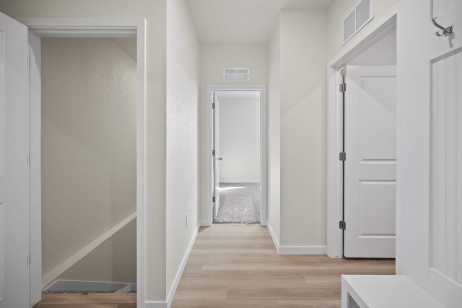 Representative unfurnished interior of a home built from the Juniper by View Homes in Aspen Ranch, Fountain (Image 17).