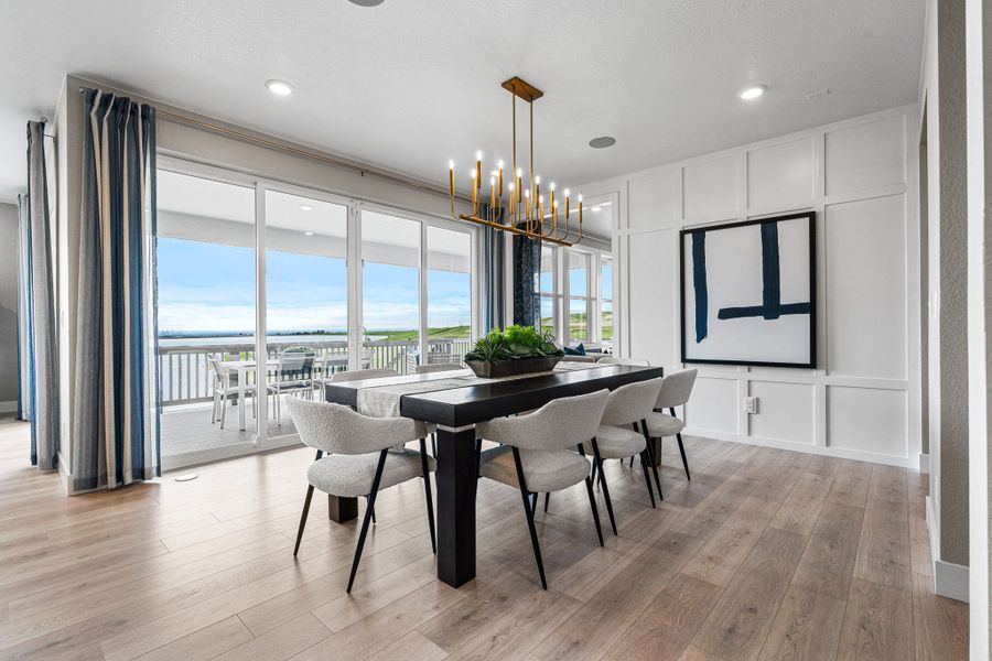 Representative furnished interior of a home built from the Steamboat | A Multi-Gen Home by Taylor Morrison in Trailstone, Arvada (Image 17).