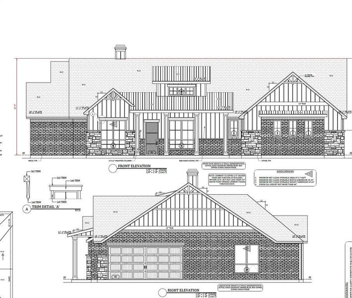Exterior rendering of this home design in , Paradise, TX (Image 5).