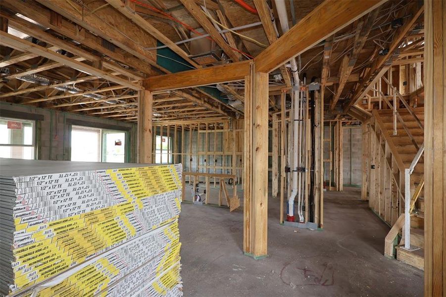 In-progress construction of a new home in Bay Lake Farms, St. Cloud, FL (Image 5).