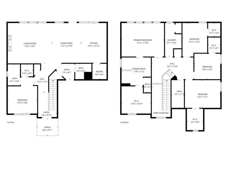 2D floor plan layout of this home in , Homer, GA (Image 5).