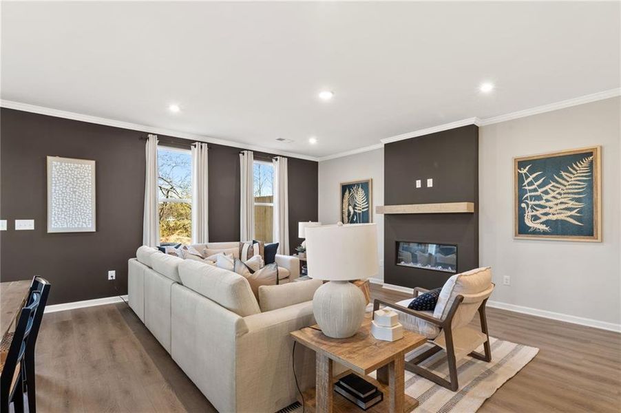 Furnished interior view inside a new home in Lake Shore, Winder (Image 5).
