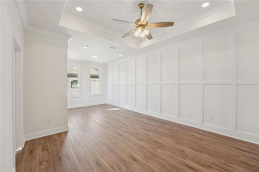 Spacious, unfurnished interior of a new home in Towns on Thompson, Alpharetta (Image 31).
