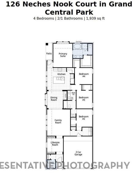 2D floor plan layout of this home in Grand Central Park: 40ft. lots, Conroe, TX (Image 3). 2D floor plan layout of this home in Grand Central Park: 40ft. lots, Conroe, TX (Image 3).