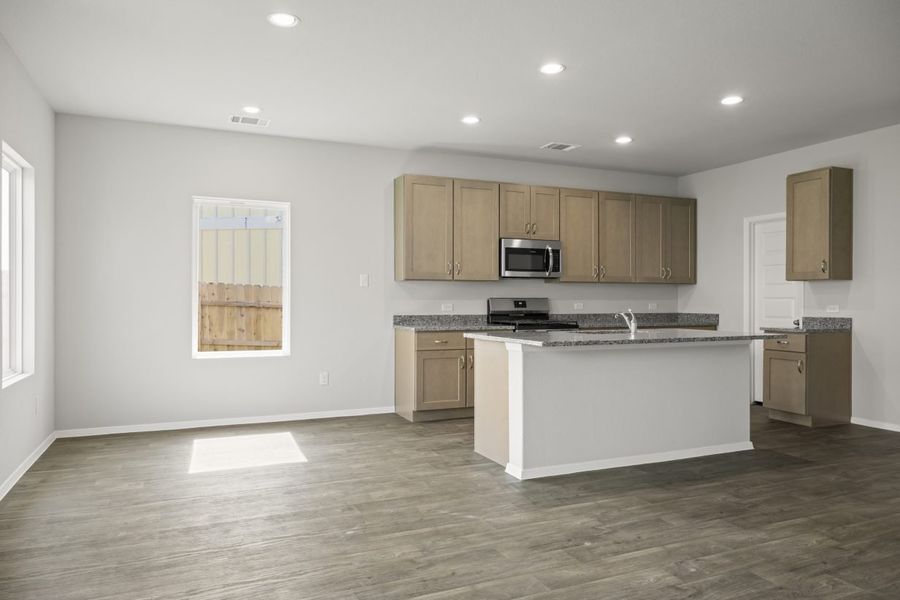 Furnished interior view inside a new home in Cloverleaf, Austin (Image 9).