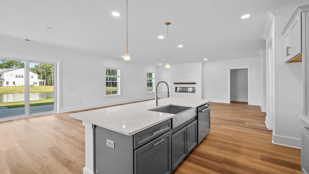 Furnished interior view inside a new home in Pamlico Terrace, Awendaw (Image 5).