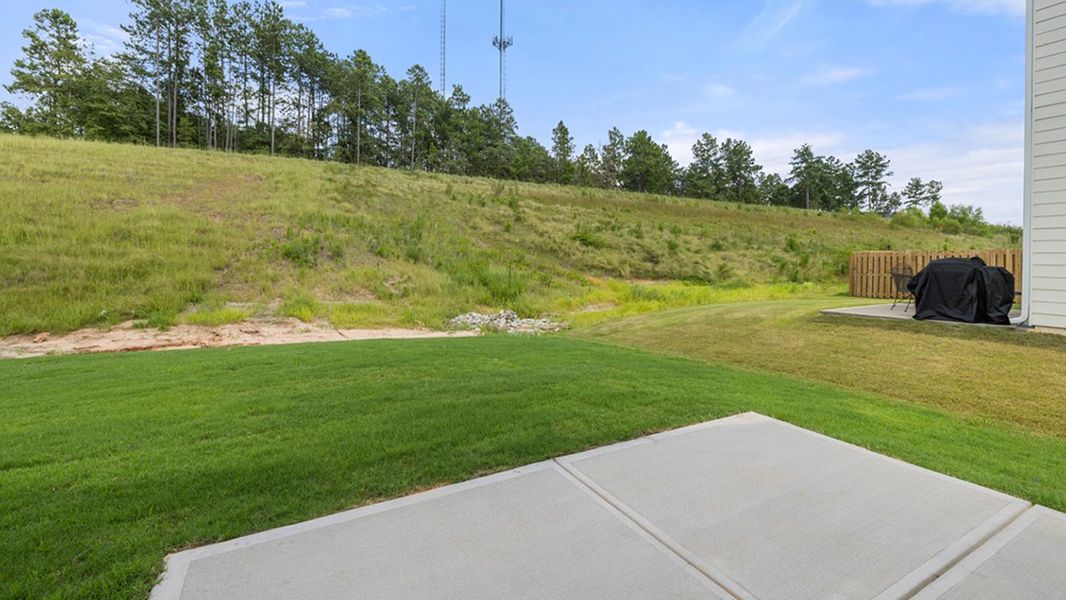 Exterior details and patio area of a home in Highland Hills, Graniteville (Image 3). Exterior details and patio area of a home in Highland Hills, Graniteville (Image 3).